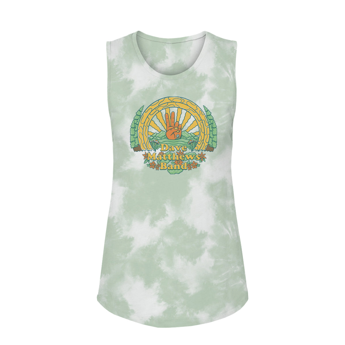 Women's Peace Sign Tie Dye Tank